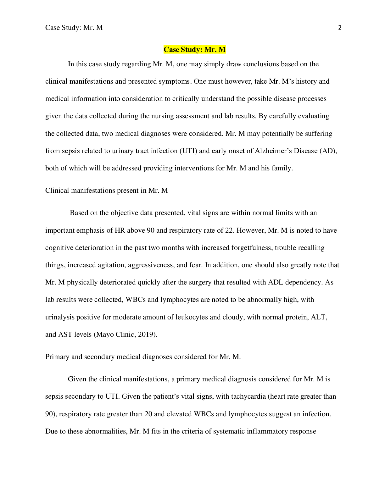 Preview image for Mr M Case Study;NRS 410V